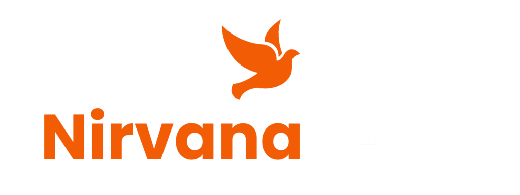 Nirvana Legal Logo (White and Orange)